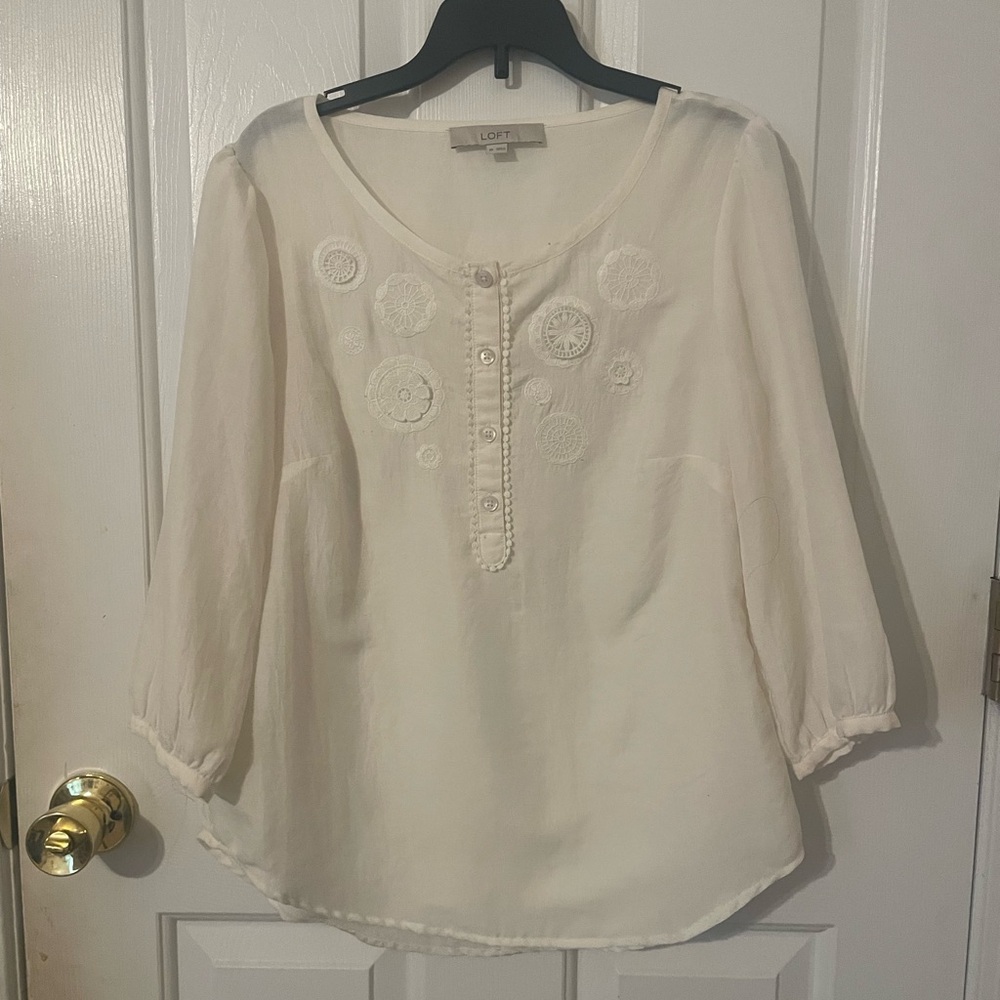 3/$15 Loft Peasant Top